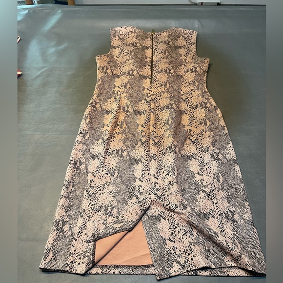 Snake print dress brand Emma & Michele size 8 colors black and off white. - Picture 3 of 7